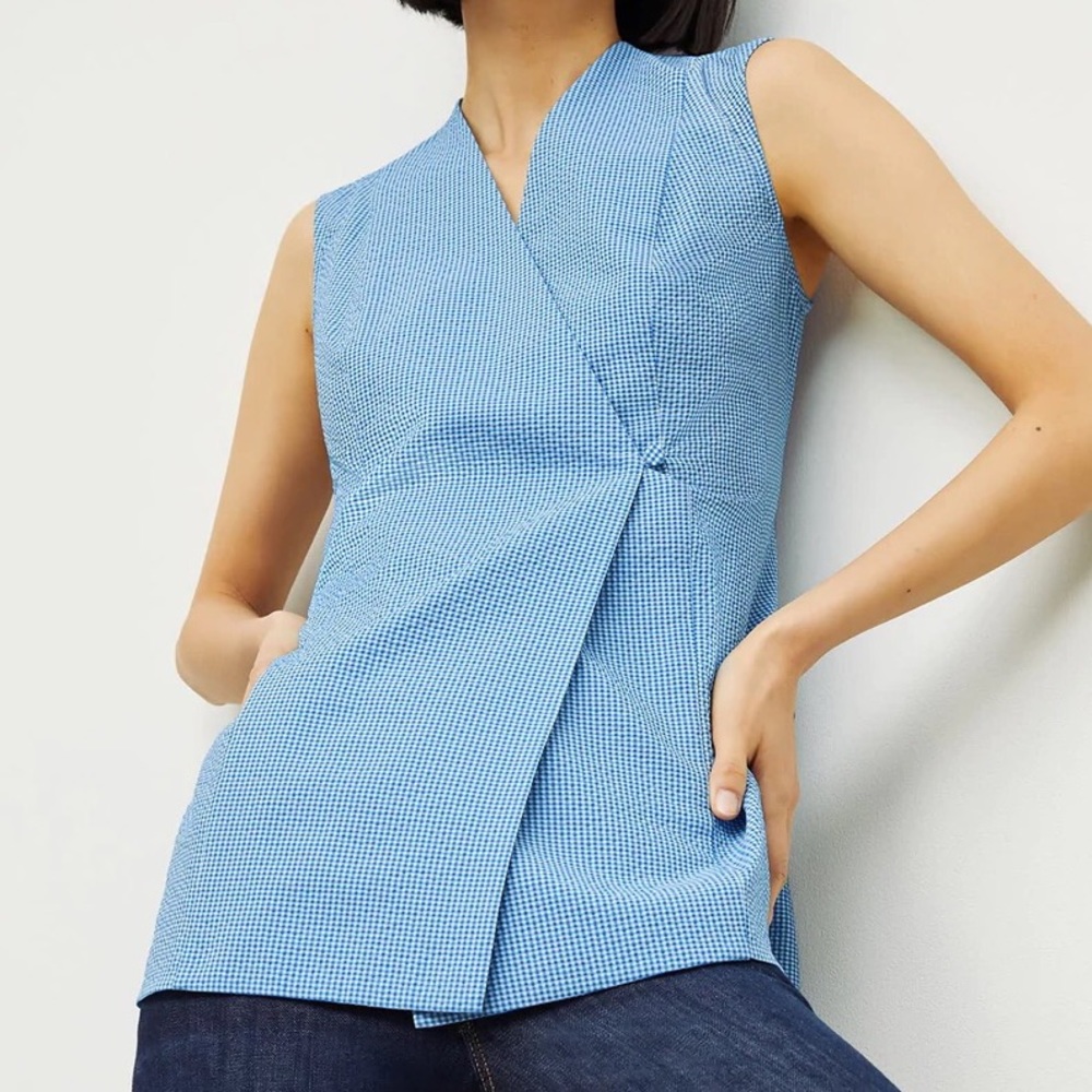 MM. Lafleur NWT grey/white Ellen top
